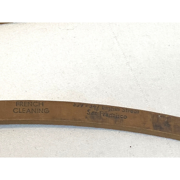 2 Advertising Vintage Wood Hangers San Jose and San Francisco - Picture 6 of 7